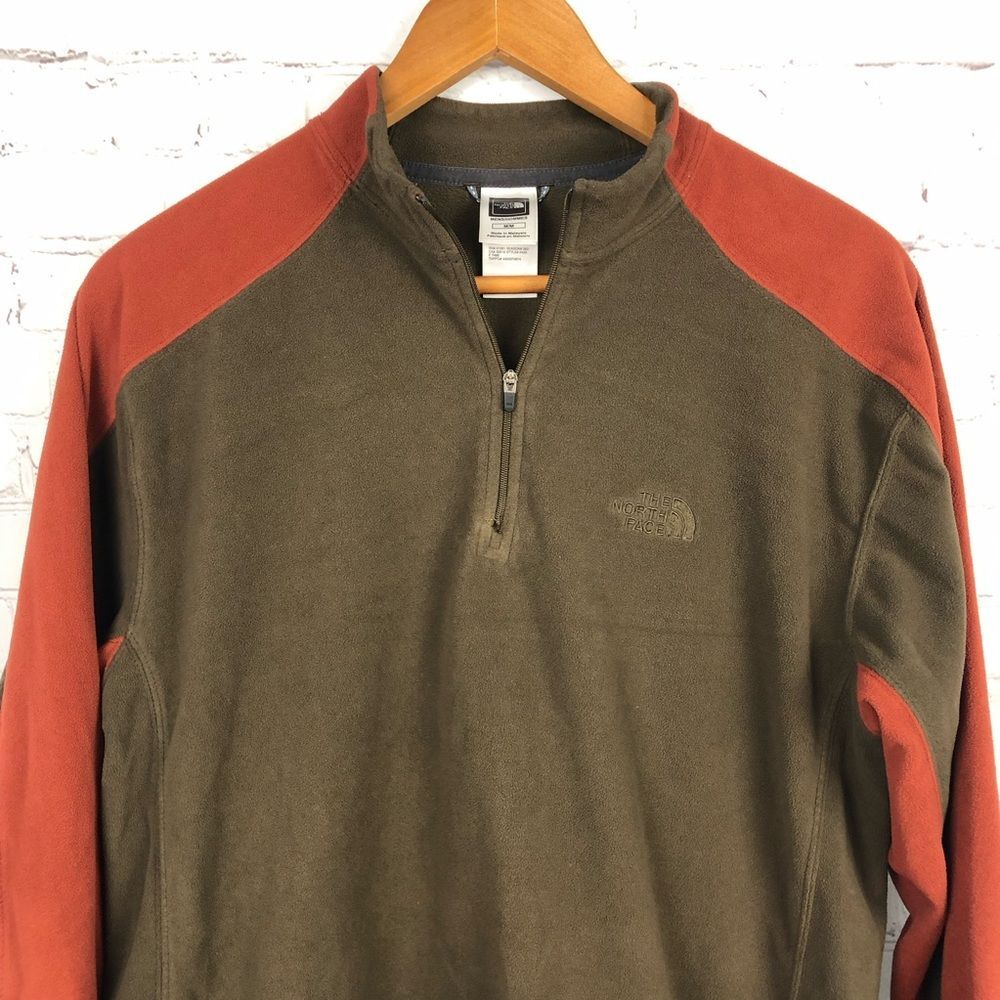 The North Face TKA 100 Quarter Zip Fleece Men's Sz Medium